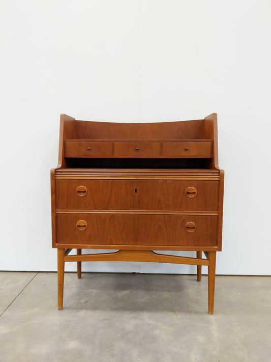 Vintage Danish Modern Teak Secretary Desk