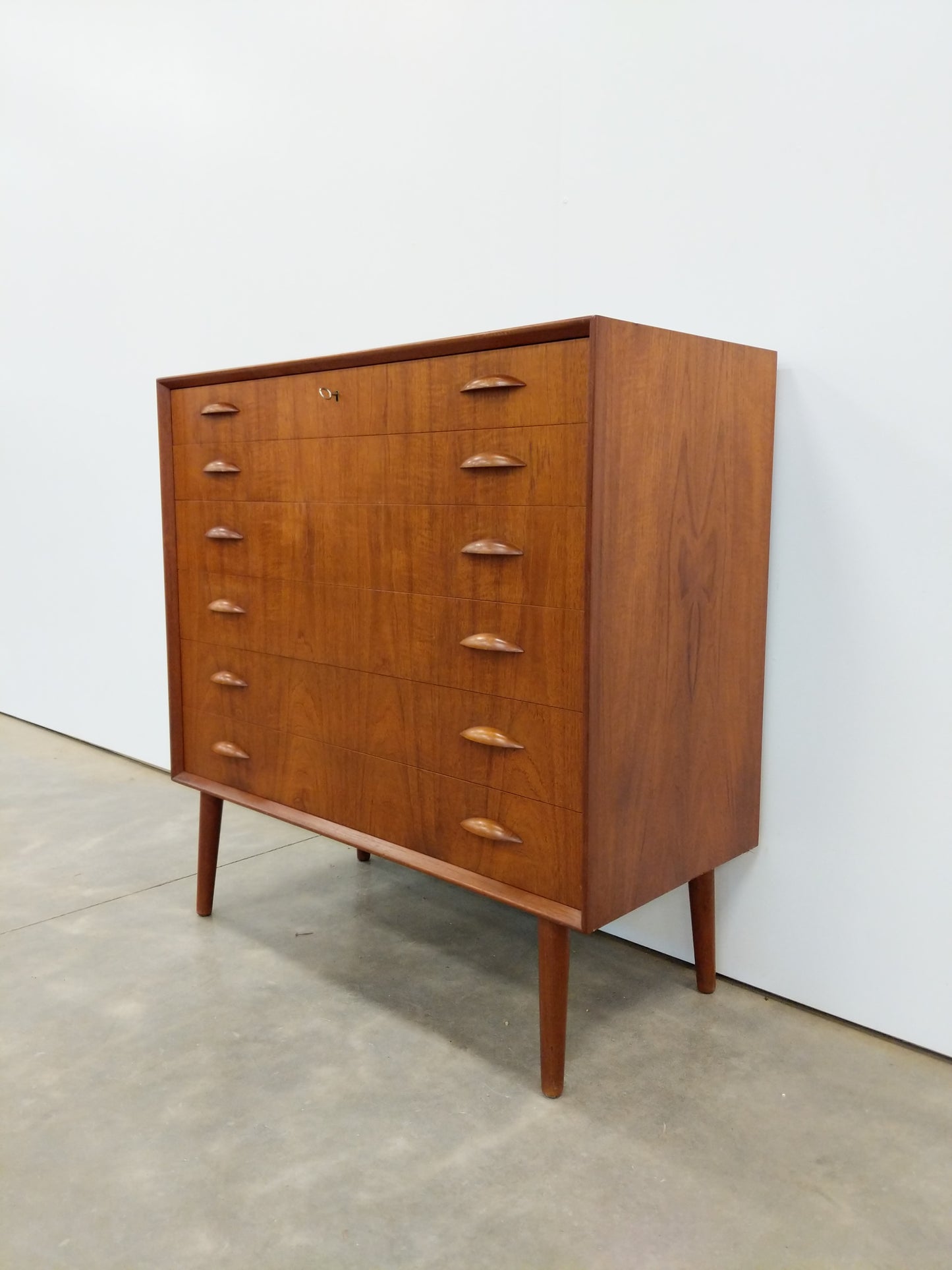 Vintage Danish Modern Teak Dresser by Central Møbler