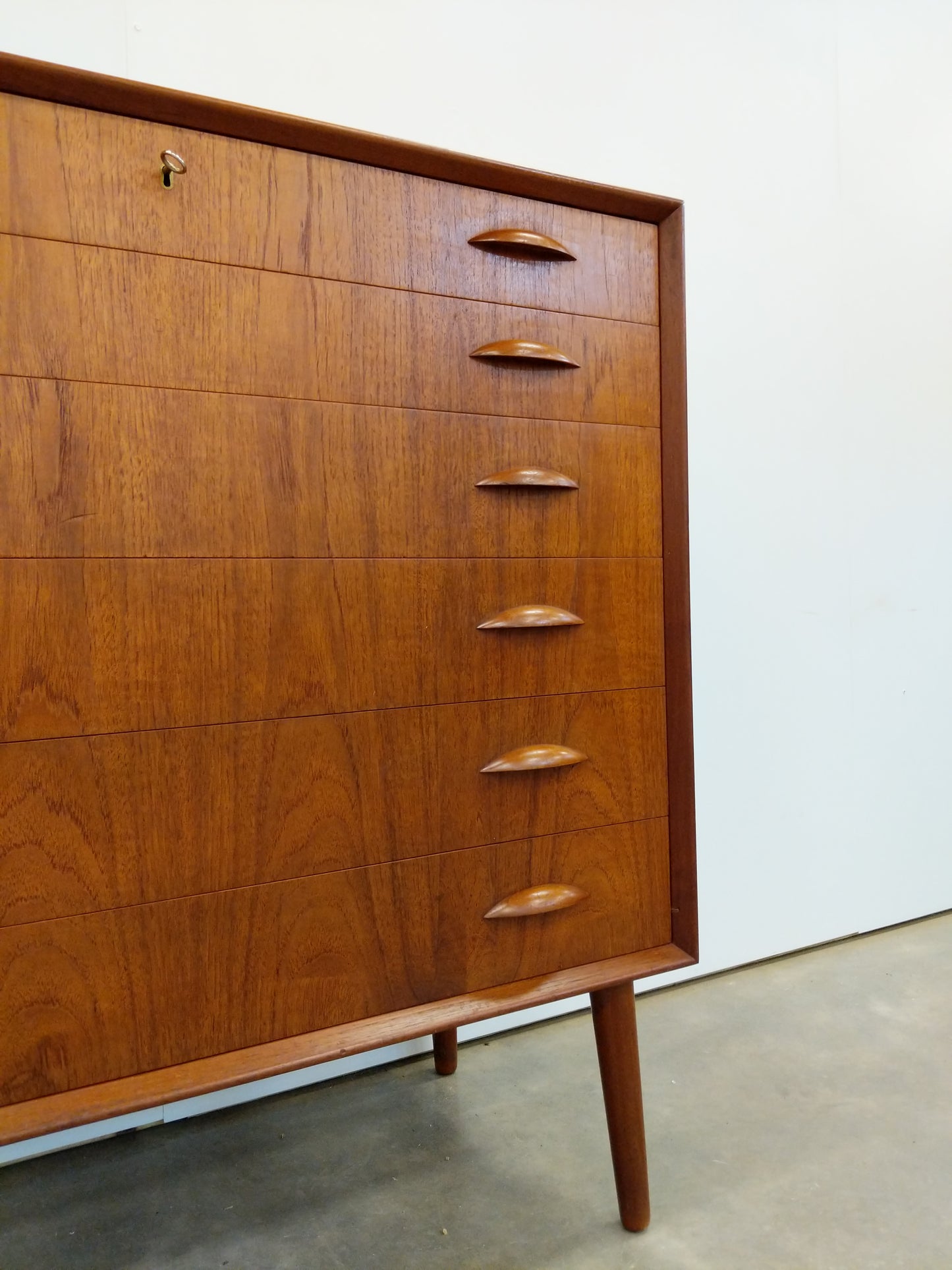 Vintage Danish Modern Teak Dresser by Central Møbler