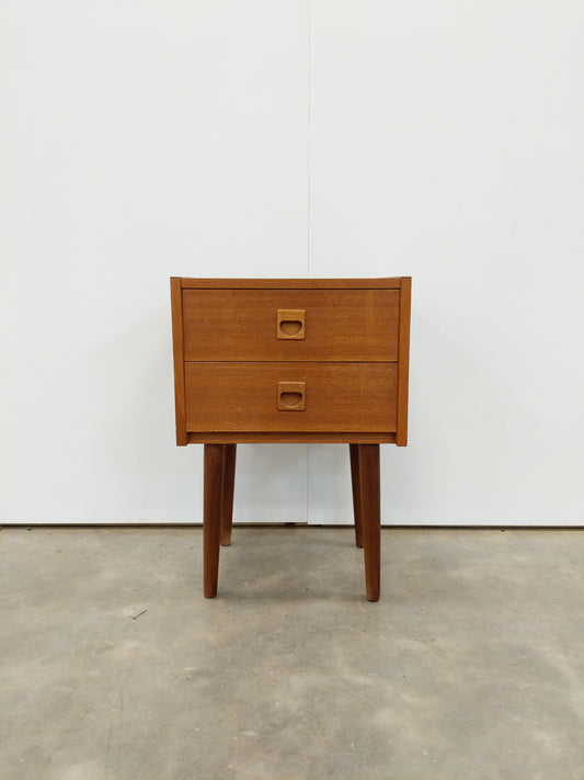 Vintage Danish Modern Teak Low Chest / Nightstand