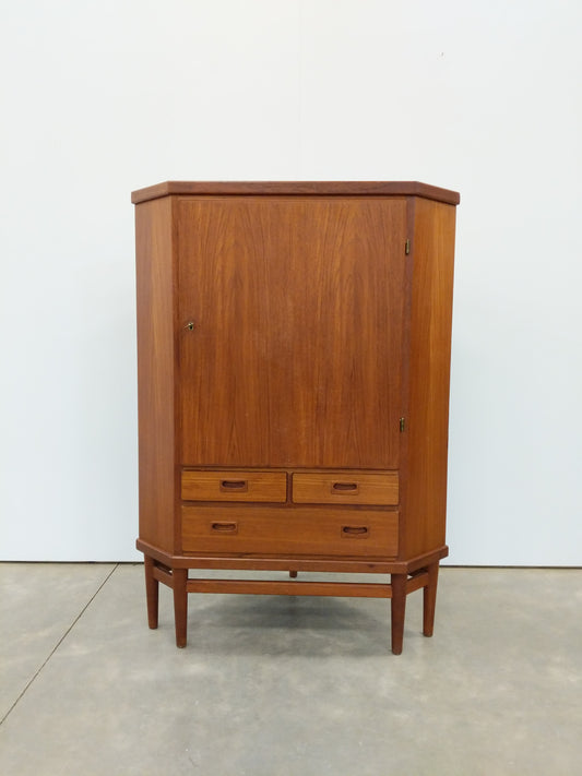 Vintage Danish Modern Teak Corner Cabinet