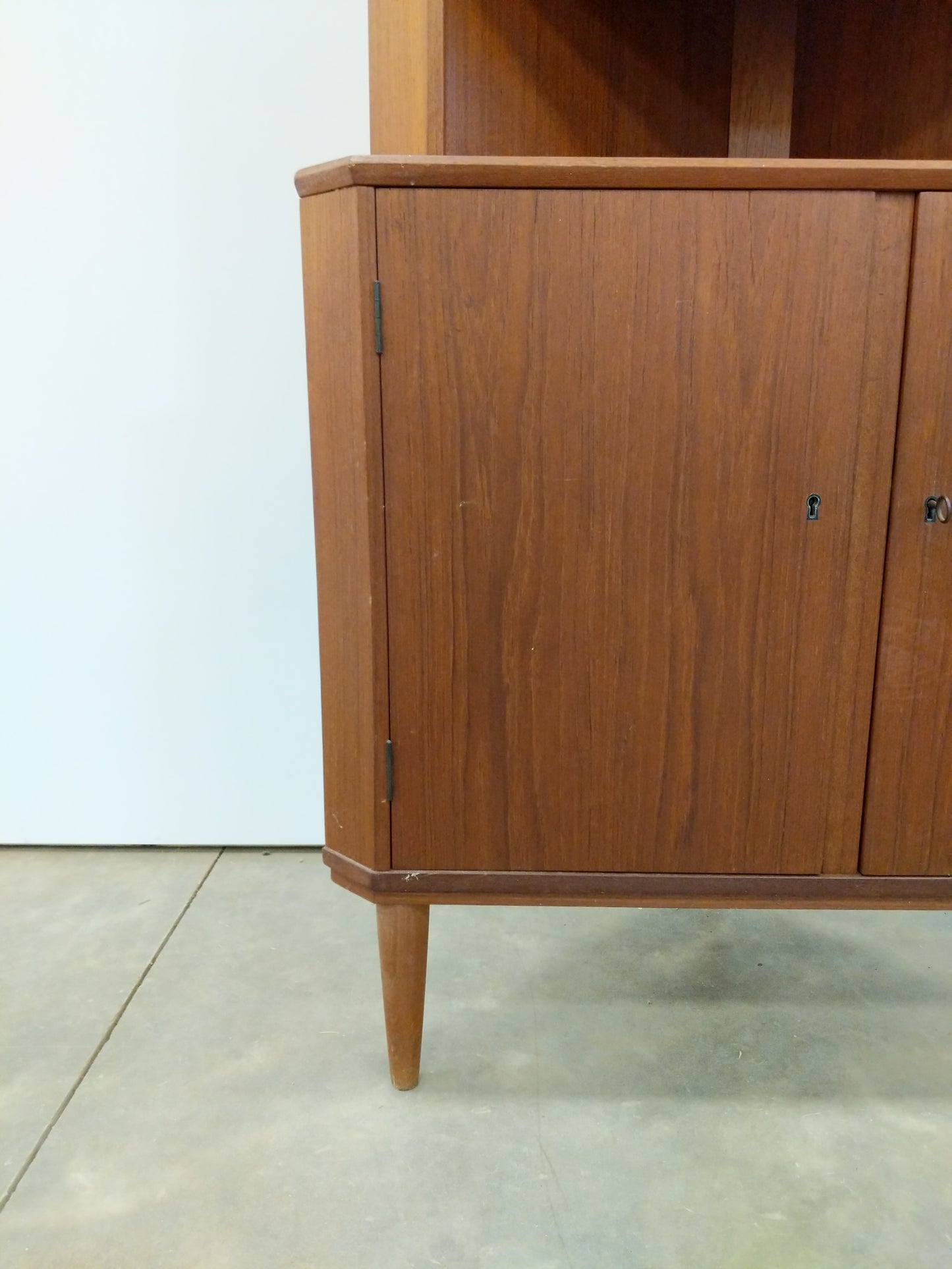 Vintage Danish Modern Teak Corner Cabinet