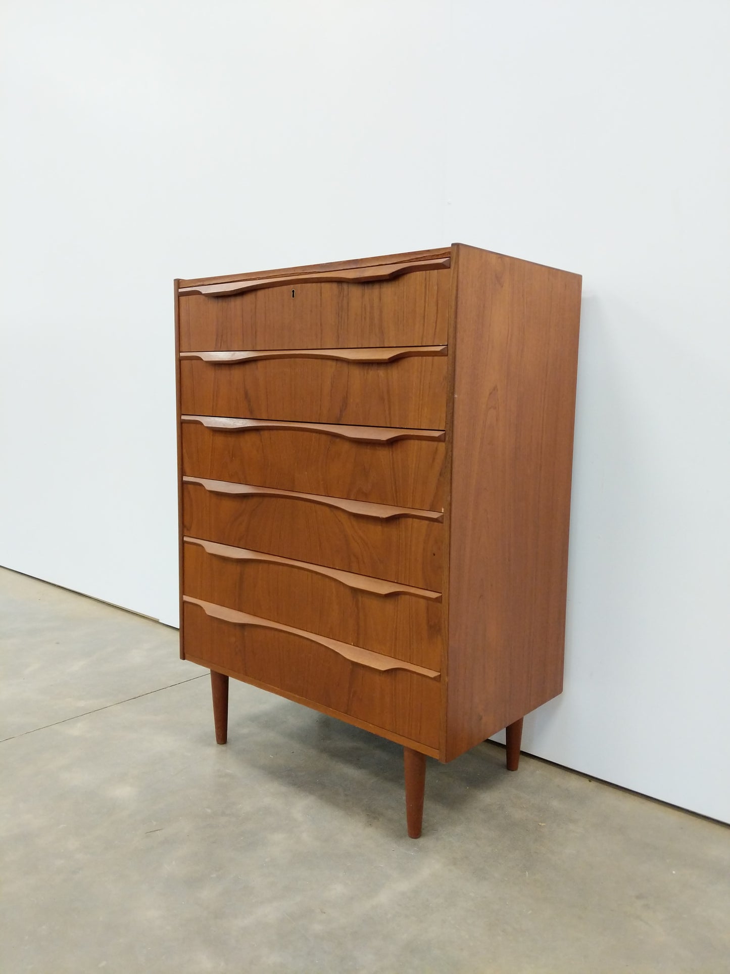 Vintage Danish Modern Teak Dresser by Ønskemøbler