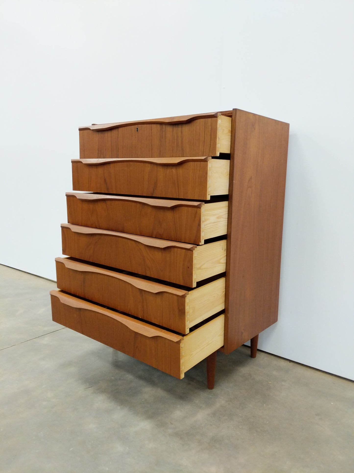 Vintage Danish Modern Teak Dresser by Ønskemøbler