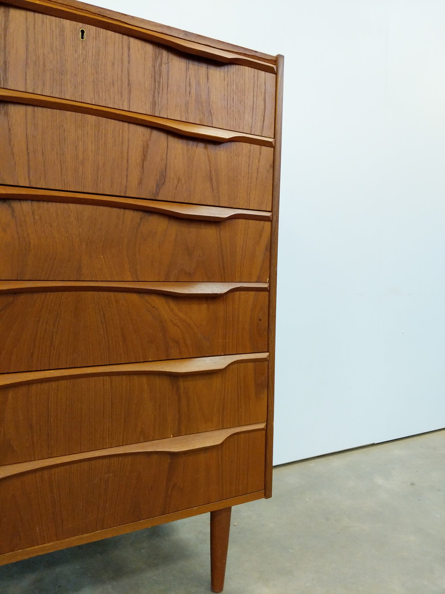 Vintage Danish Modern Teak Dresser by Ønskemøbler