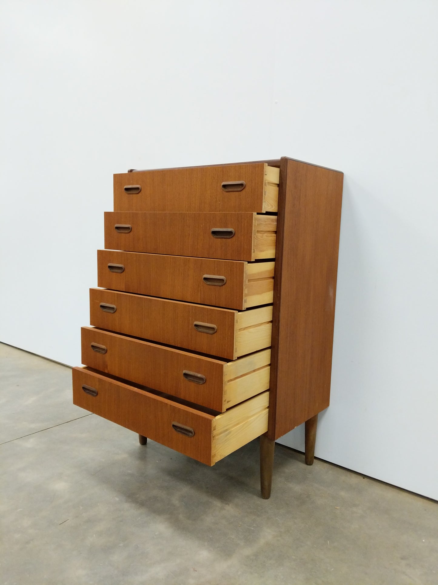 Vintage Danish Modern Teak Low Dresser by Westergaard