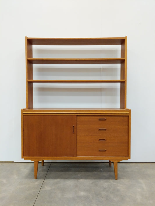 Vintage Danish Modern Teak Sideboard / Secretary Desk