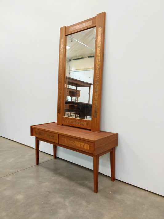 Vintage Danish Modern Teak Entry Set