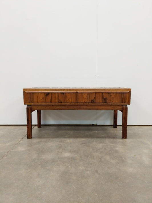 Vintage Danish Modern Rosewood Low Chest / Entry Table
