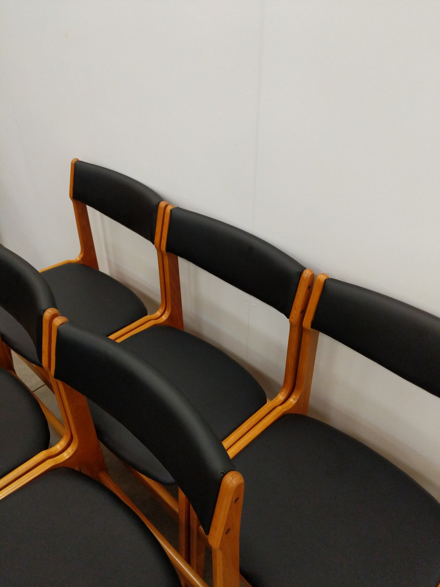 Set of 6 Vintage Danish Modern Dining Chairs by Erik Buch