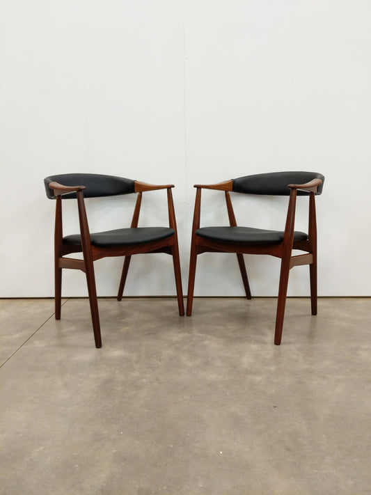 Pair of Vintage Danish Modern Armchairs by Th. Harlev