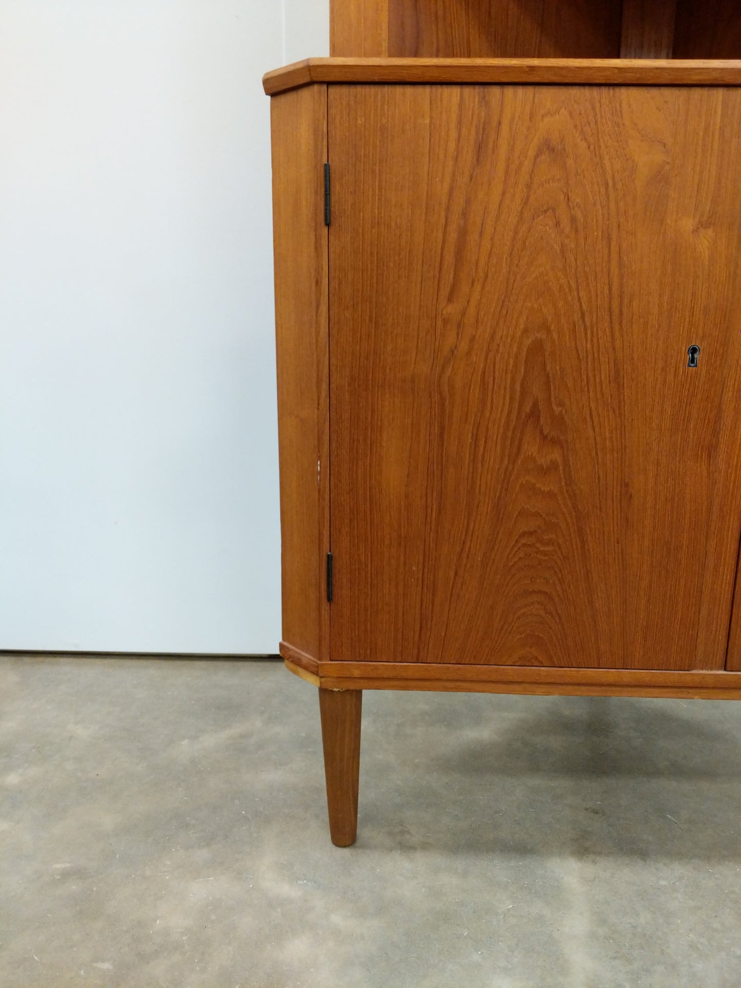 Vintage Danish Modern Teak Corner Cabinet