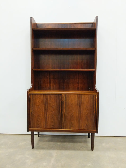 Vintage Danish Modern Rosewood Bookshelf / Cabinet by Hjørnebo