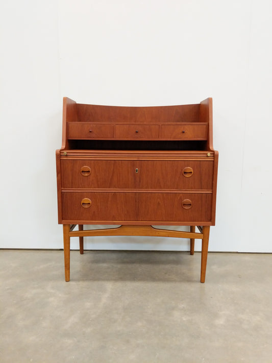 Vintage Danish Modern Teak Secretary Desk
