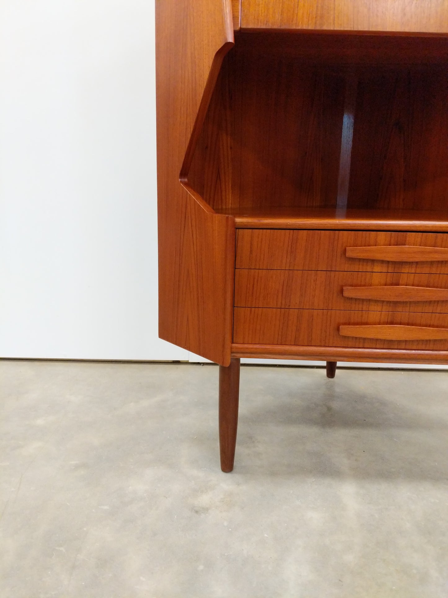 Vintage Danish Modern Teak Corner Cabinet