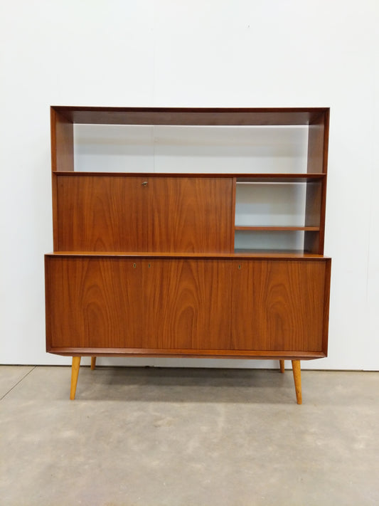 Vintage Swedish Modern Teak Sideboard / Secretary Desk by Brantorps