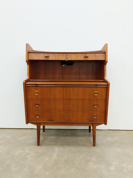 Vintage Danish Modern Teak Secretary Desk
