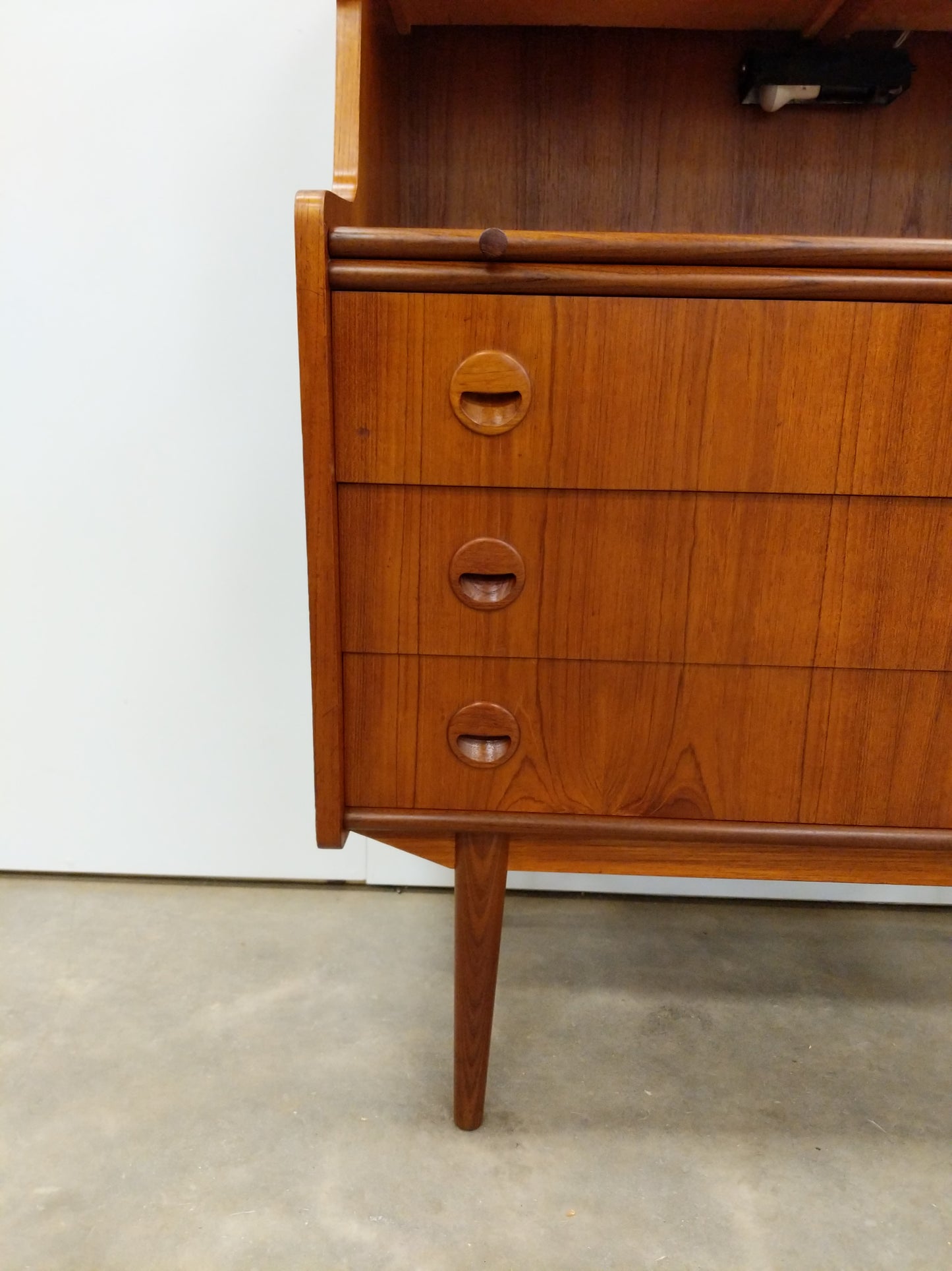 Vintage Danish Modern Teak Secretary Desk