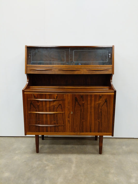 Vintage Danish Modern Rosewood Secretary Desk