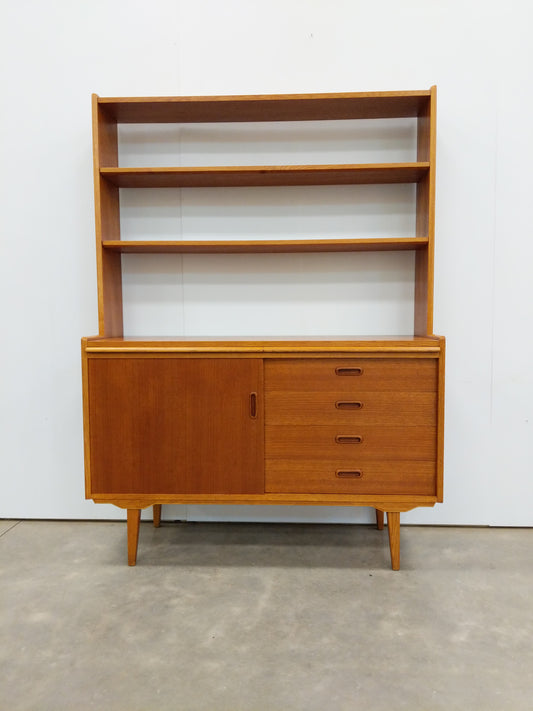 Vintage Danish Modern Teak Sideboard / Secretary Desk