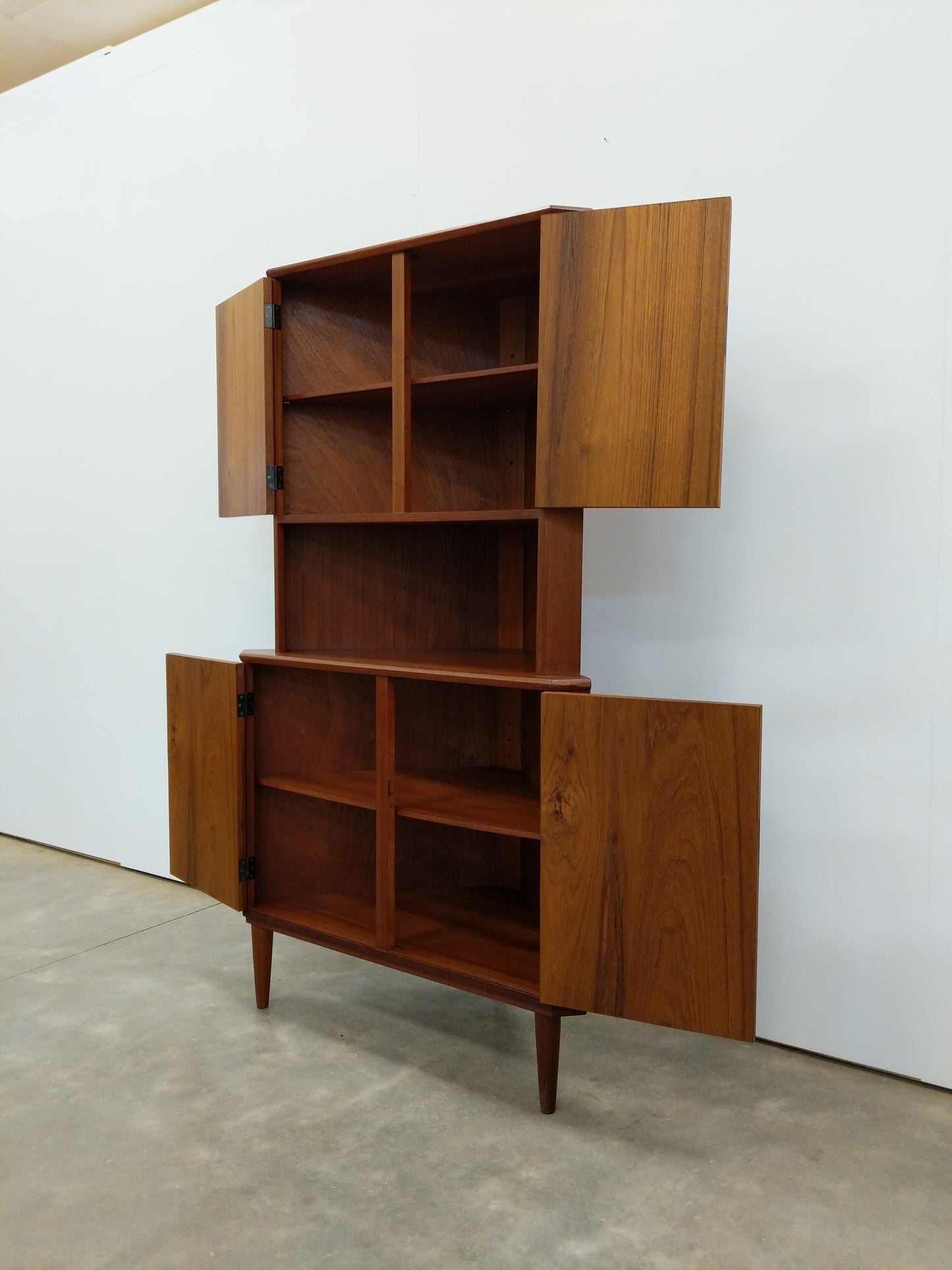 Vintage Danish Modern Teak Corner Cabinet