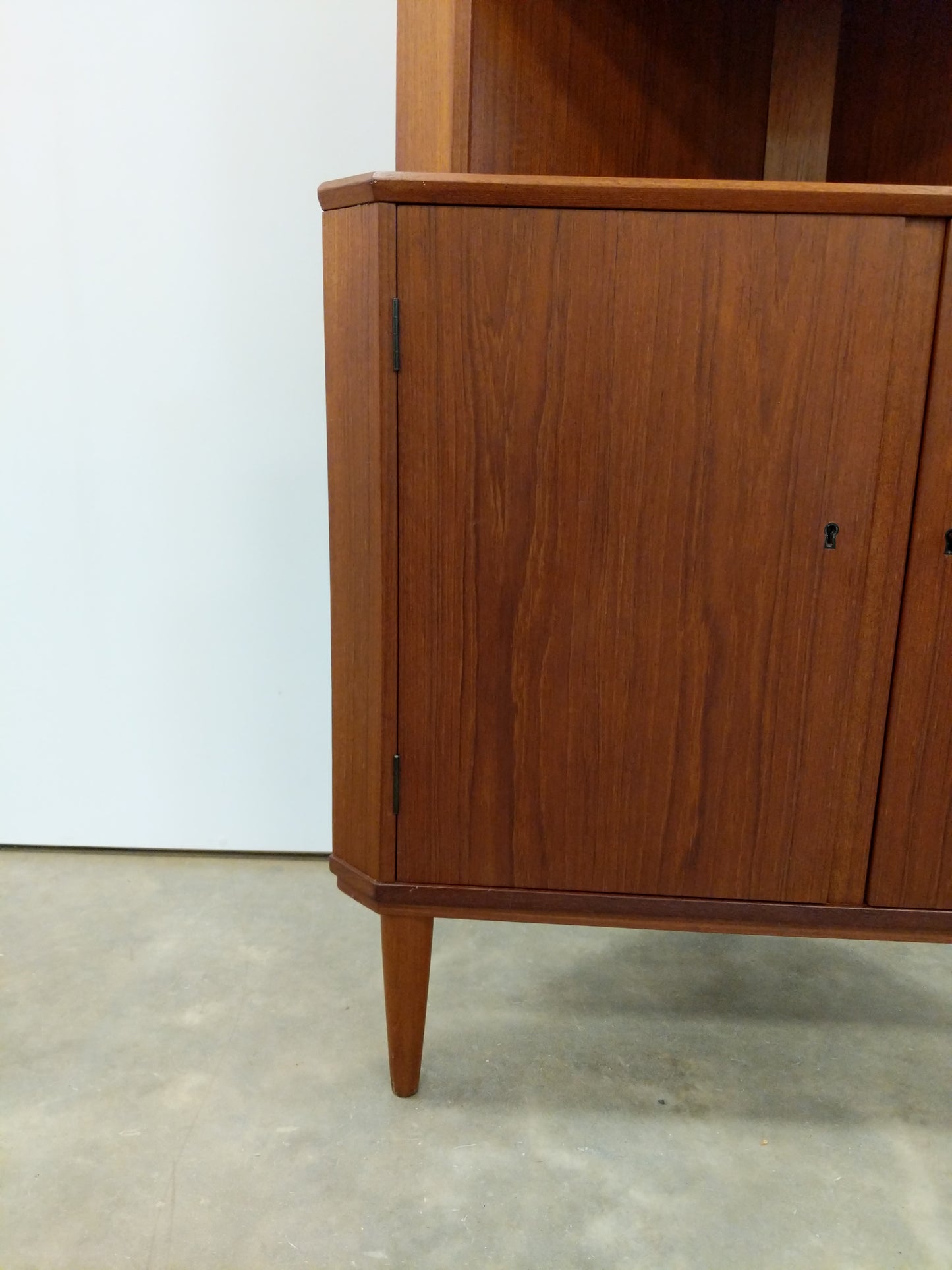 Vintage Danish Modern Teak Corner Cabinet