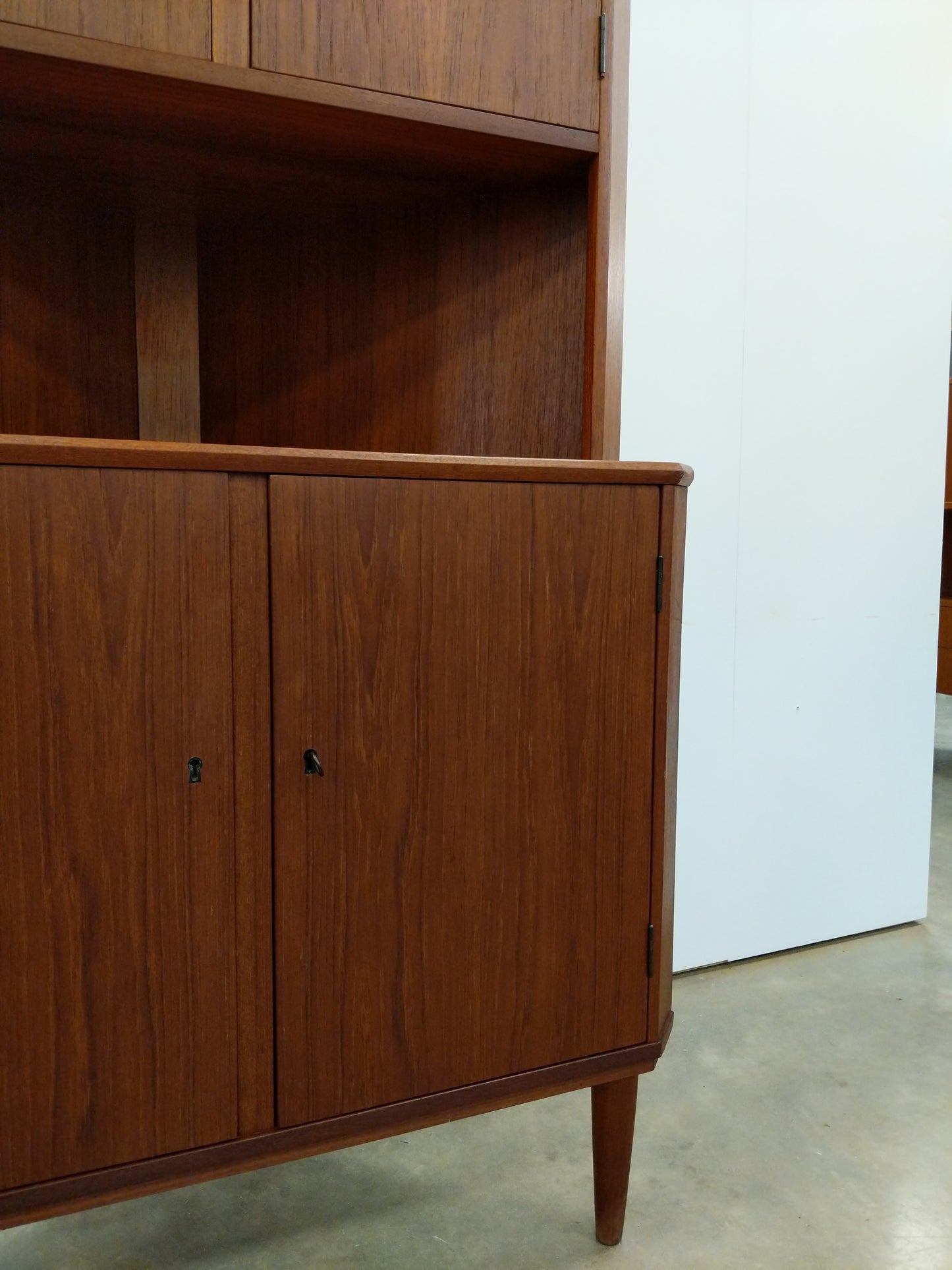 Vintage Danish Modern Teak Corner Cabinet