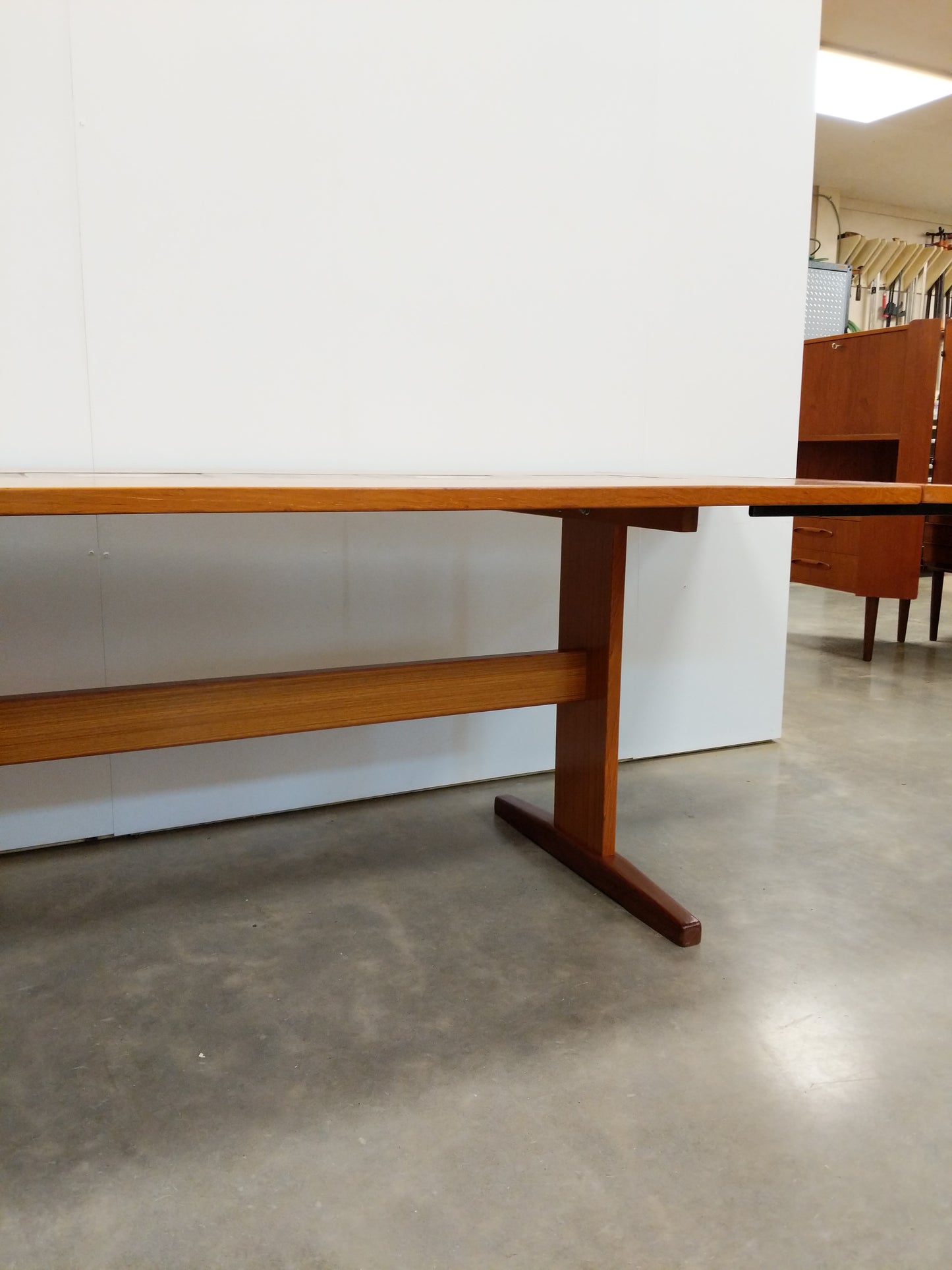 Vintage Danish Modern Teak Dining Table by Farstrup