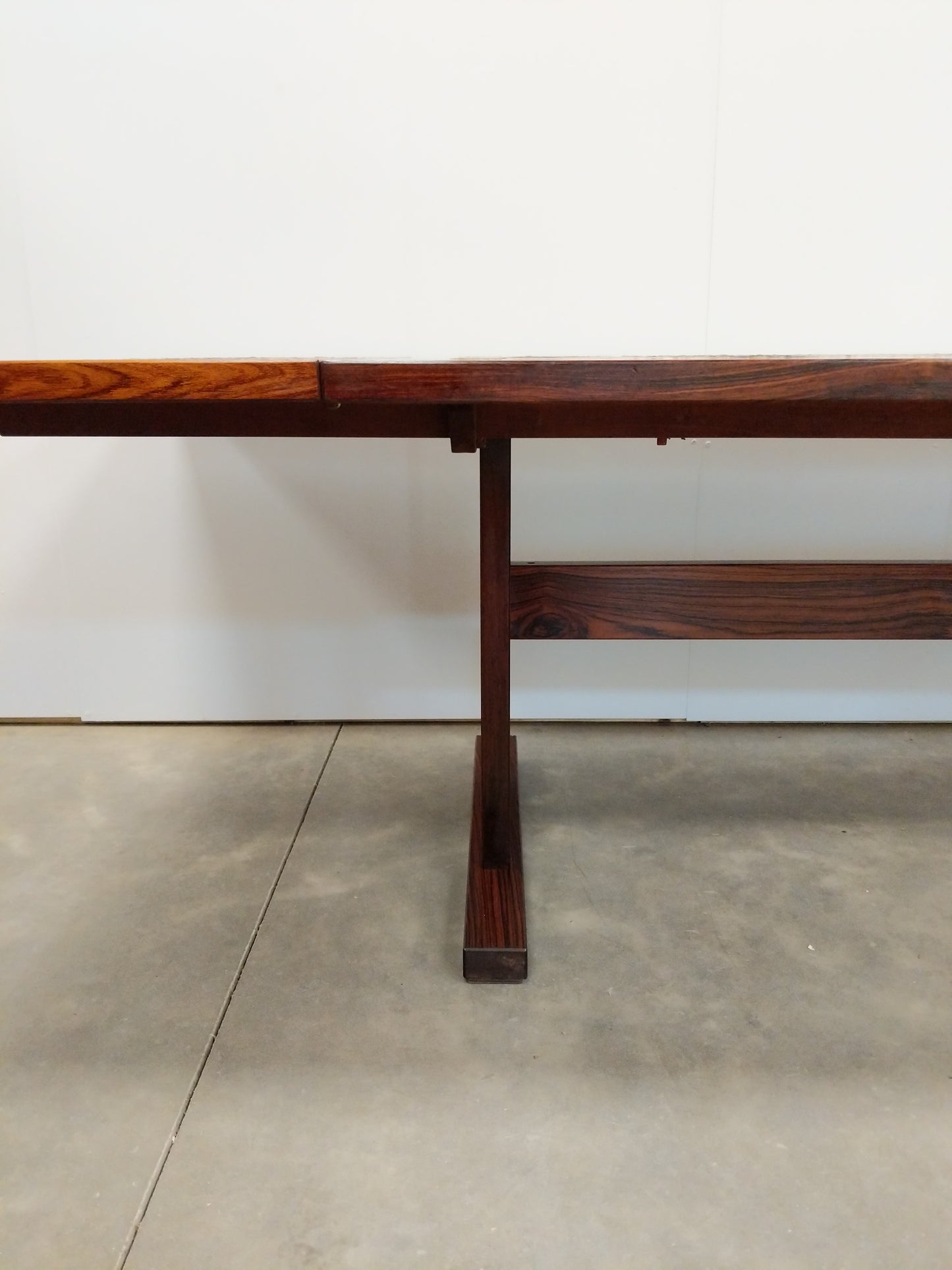 Vintage Danish Modern Rosewood Ox Art Dining Table