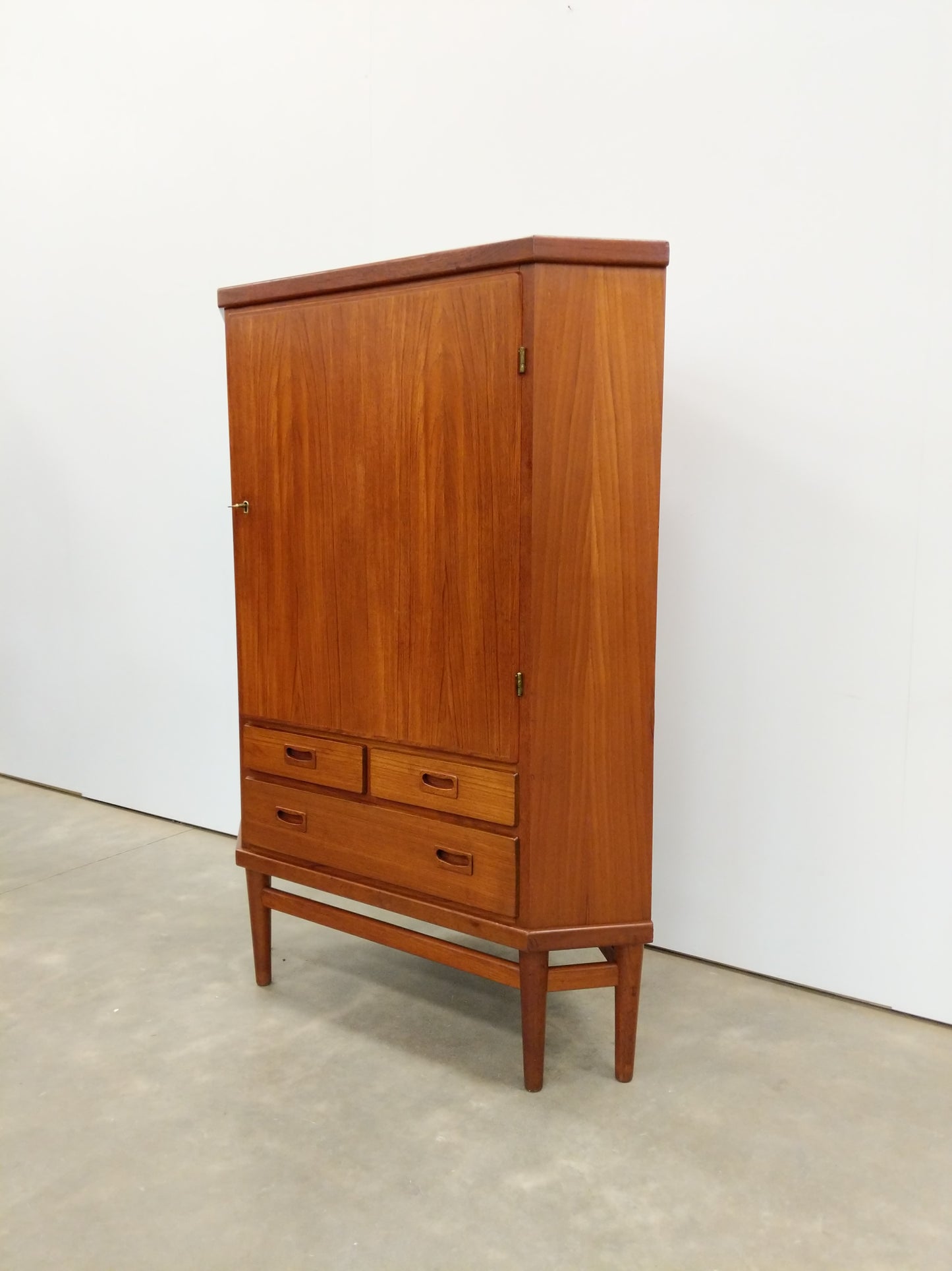 Vintage Danish Modern Teak Corner Cabinet