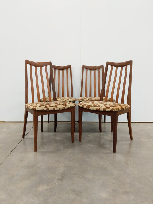 Set of 4 Vintage Mid Century Modern Dining Chairs by G Plan