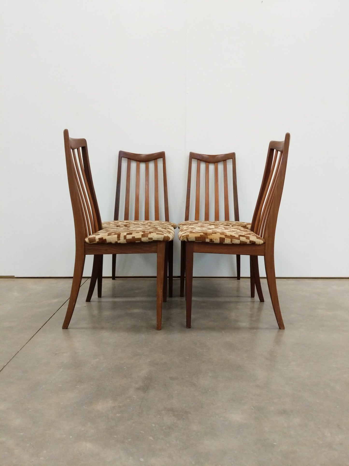 Set of 4 Vintage Mid Century Modern Dining Chairs by G Plan