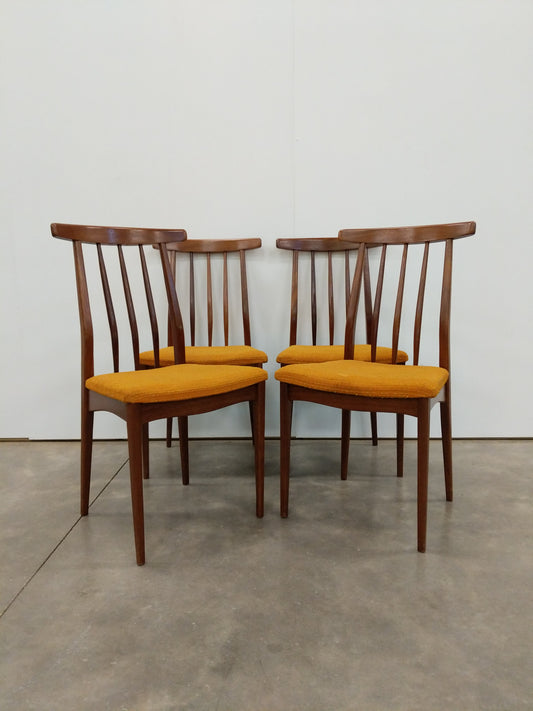 Set of 4 Vintage Mid Century Modern Dining Chairs by Younger