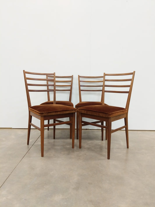 Set of 4 Vintage Mid Century Modern Dining Chairs by Meredew
