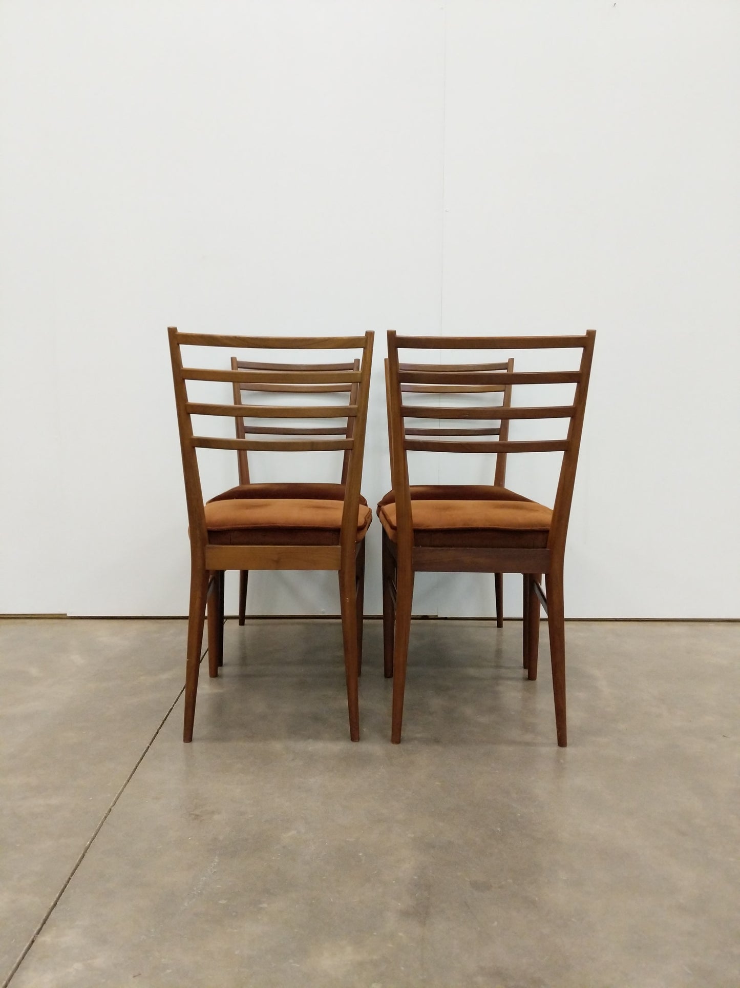 Set of 4 Vintage Mid Century Modern Dining Chairs by Meredew