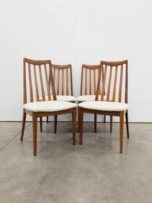 Set of 4 Vintage Mid Century Modern Dining Chairs by G Plan