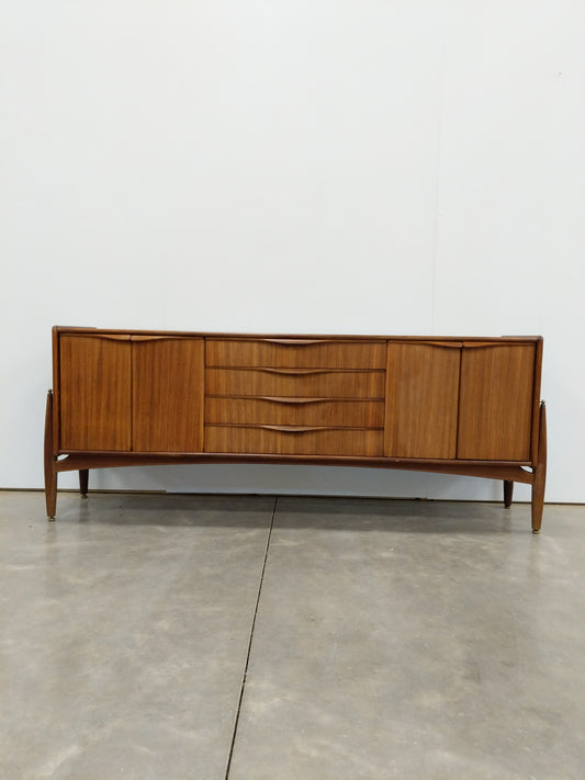 Vintage Mid Century Modern Teak Credenza by Elliotts of Newbury