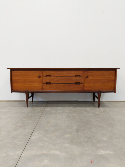 Vintage Mid Century Modern Teak Credenza by Younger