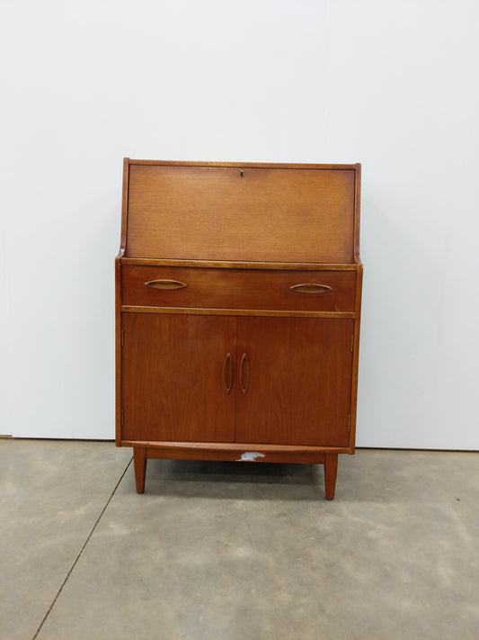 Vintage Mid Century Modern Teak Secretary Desk by Jentique