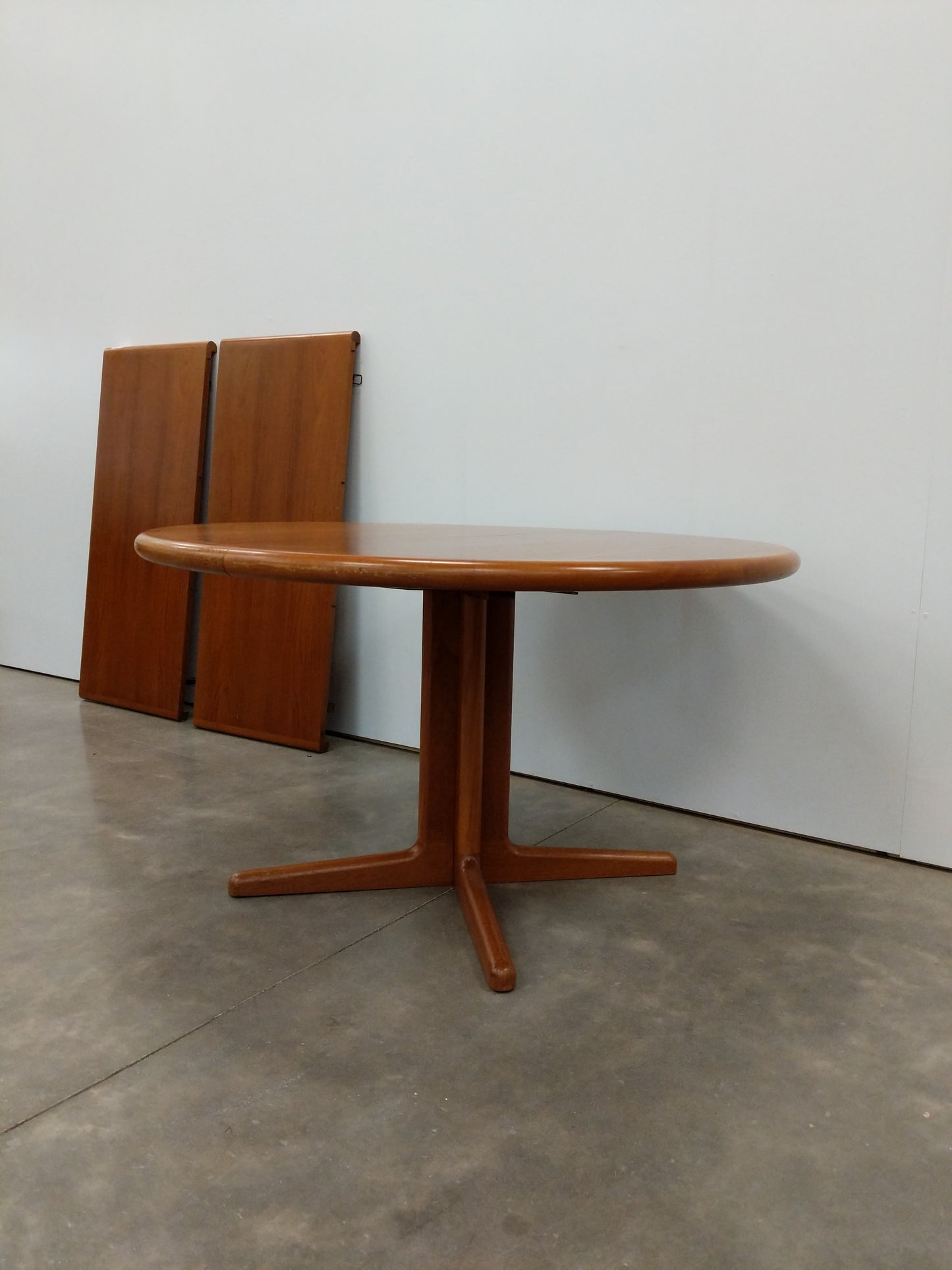 Vintage Danish Modern Teak Dining Table by Laurits M Larsen