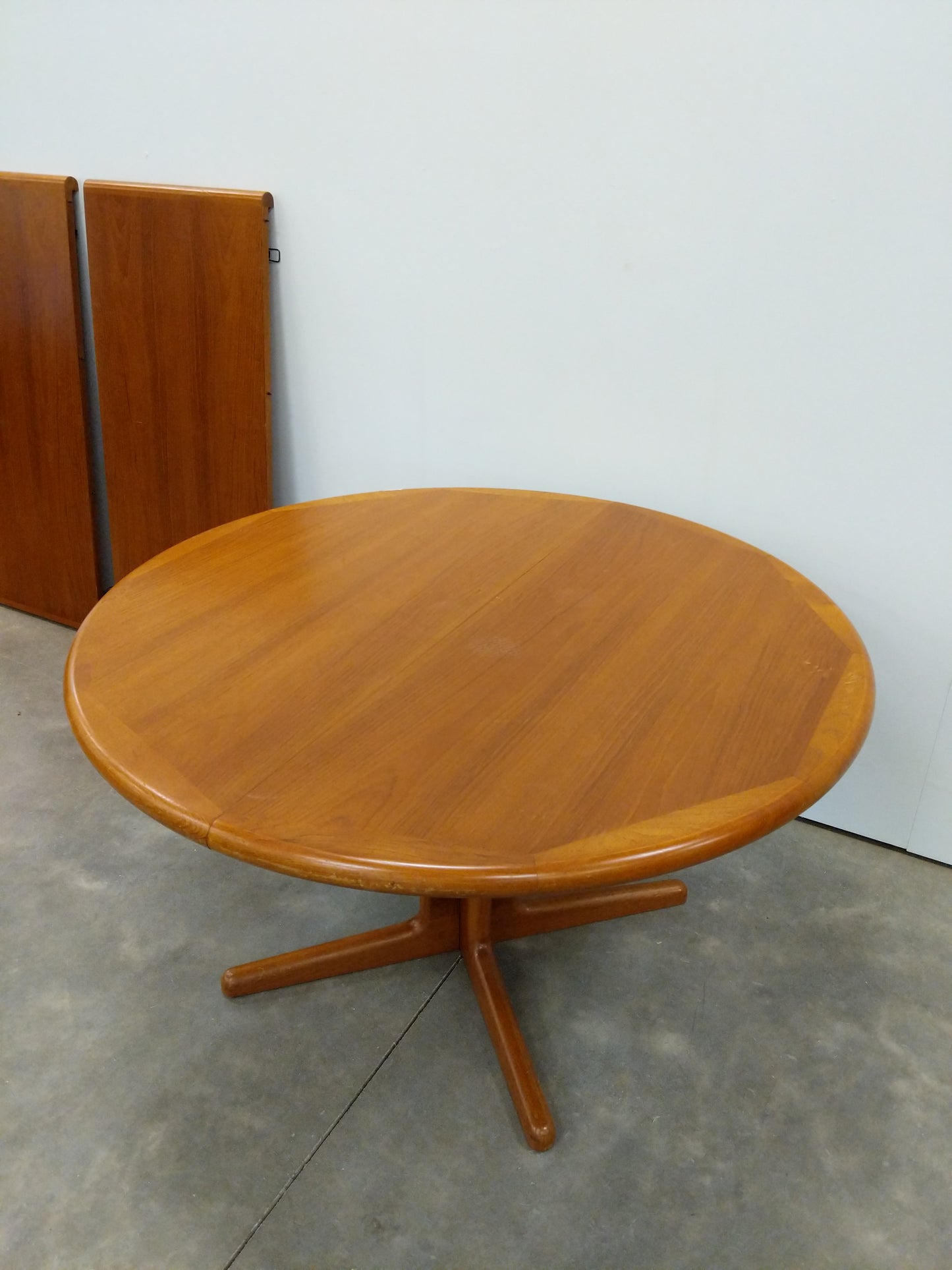 Vintage Danish Modern Teak Dining Table by Laurits M Larsen