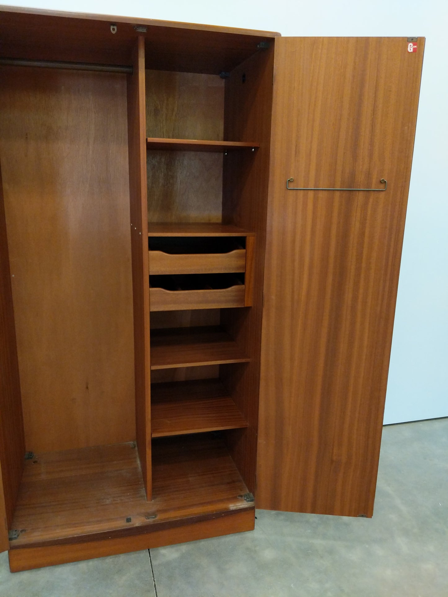 Vintage Mid Century Modern Teak Wardrobe by G Plan