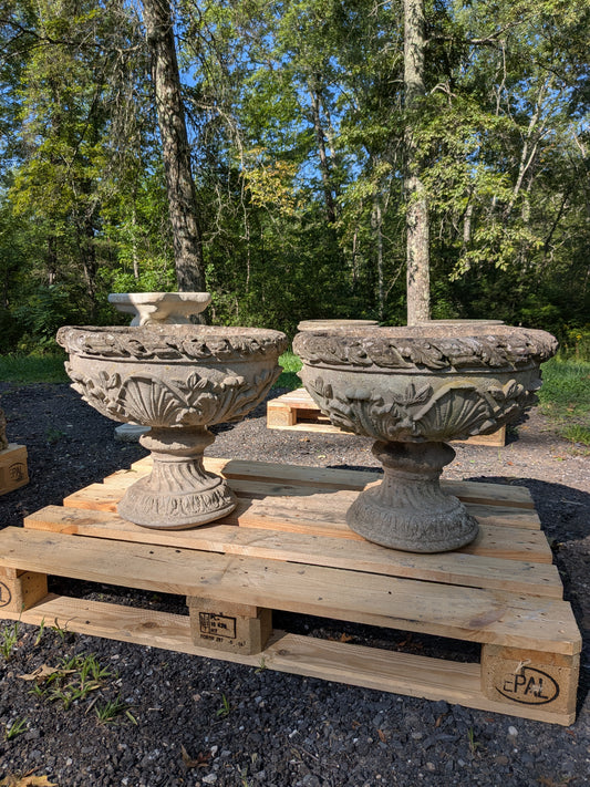 Pair of British Cast Stone  / Jardinieres