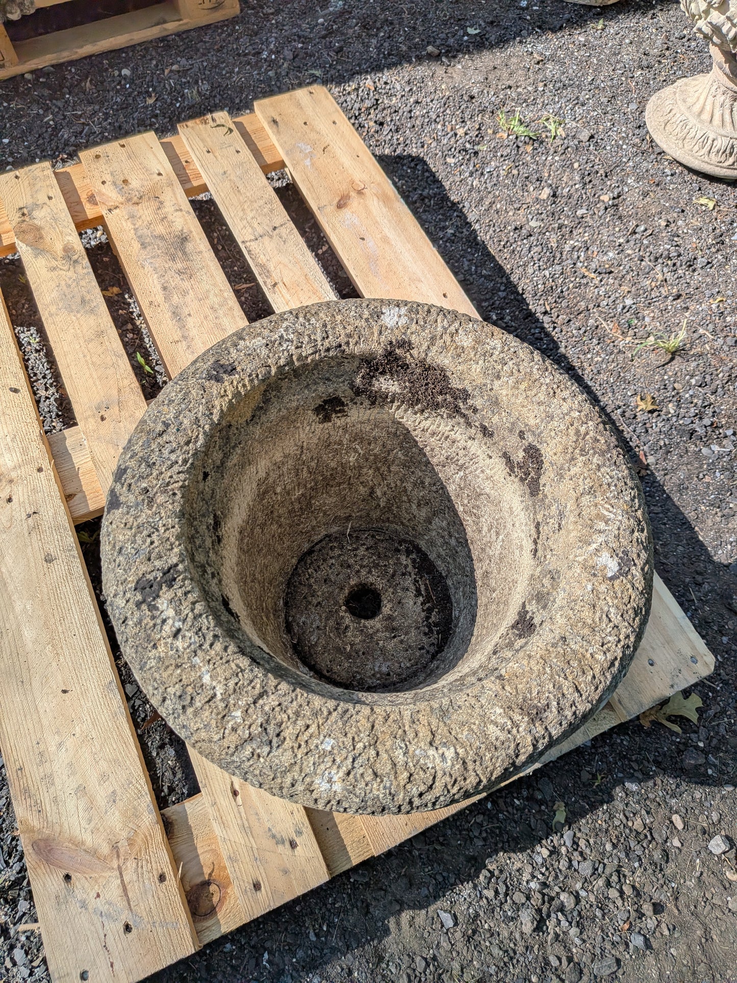 British Cast Stone Planter / Jardiniere