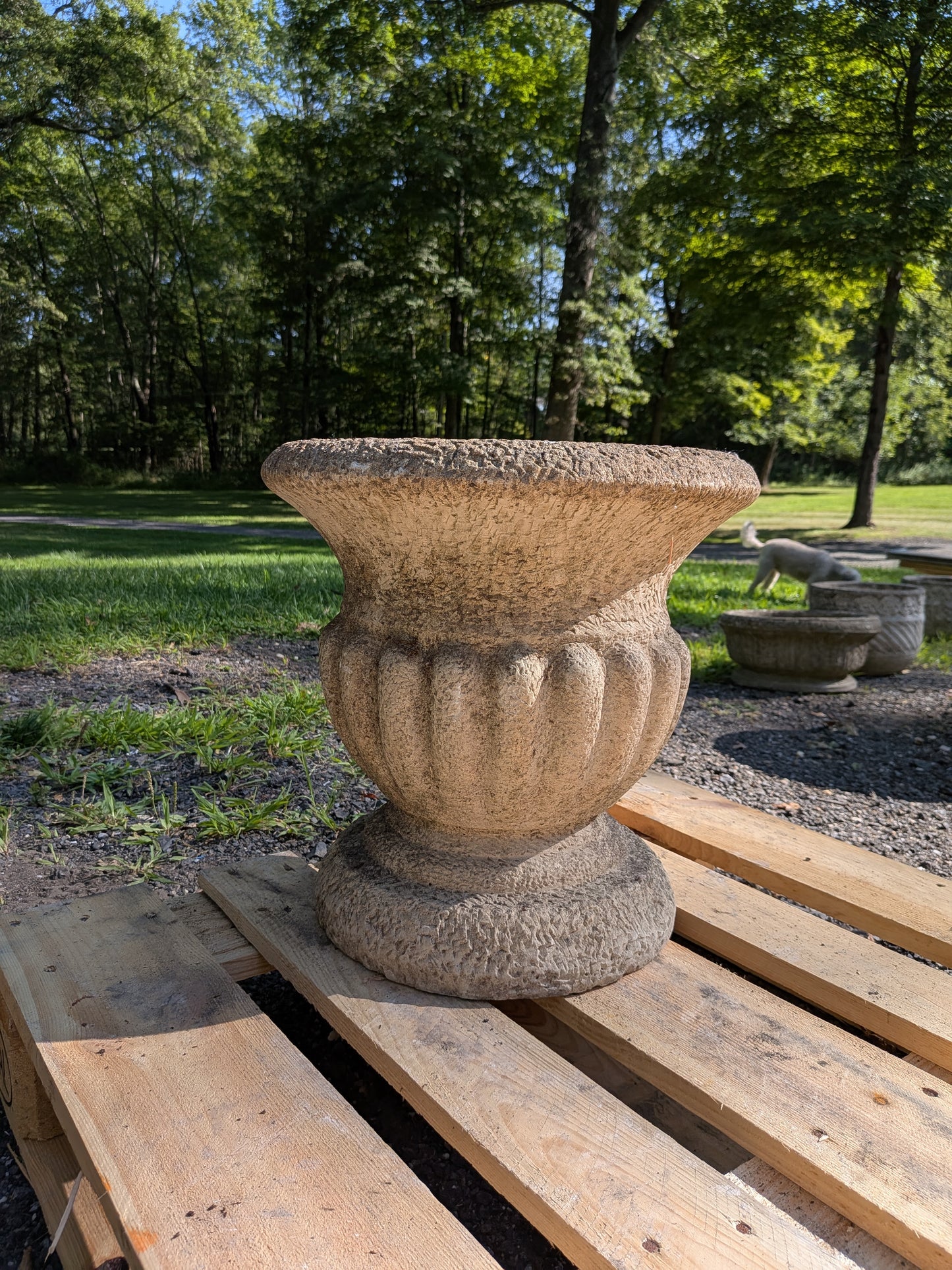 British Cast Stone Planter / Jardiniere