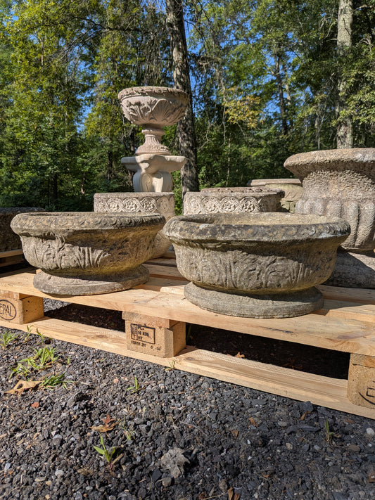 British Cast Stone Planters / Jardinieres