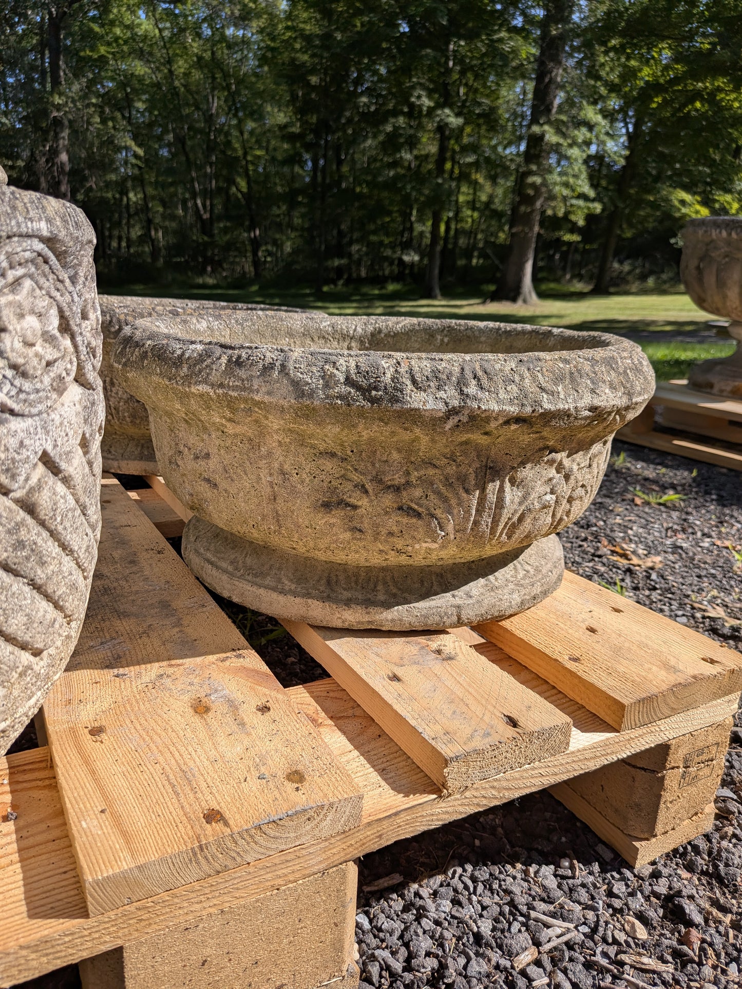 British Cast Stone Planters / Jardinieres