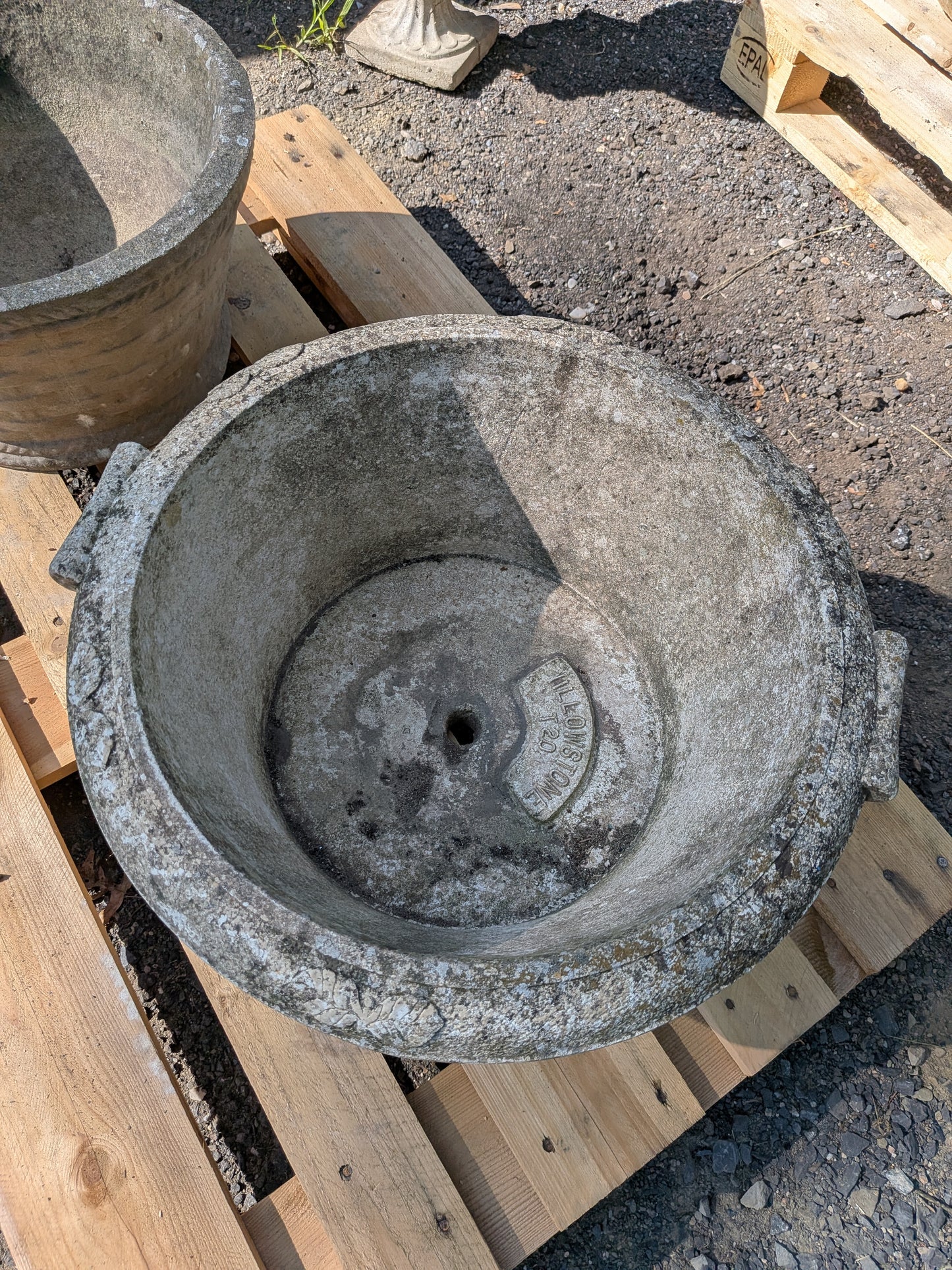British Cast Stone Planter / Jardiniere