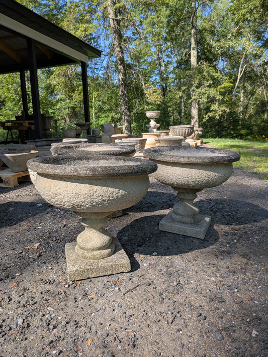 British Cast Stone Planters / Jardinieres