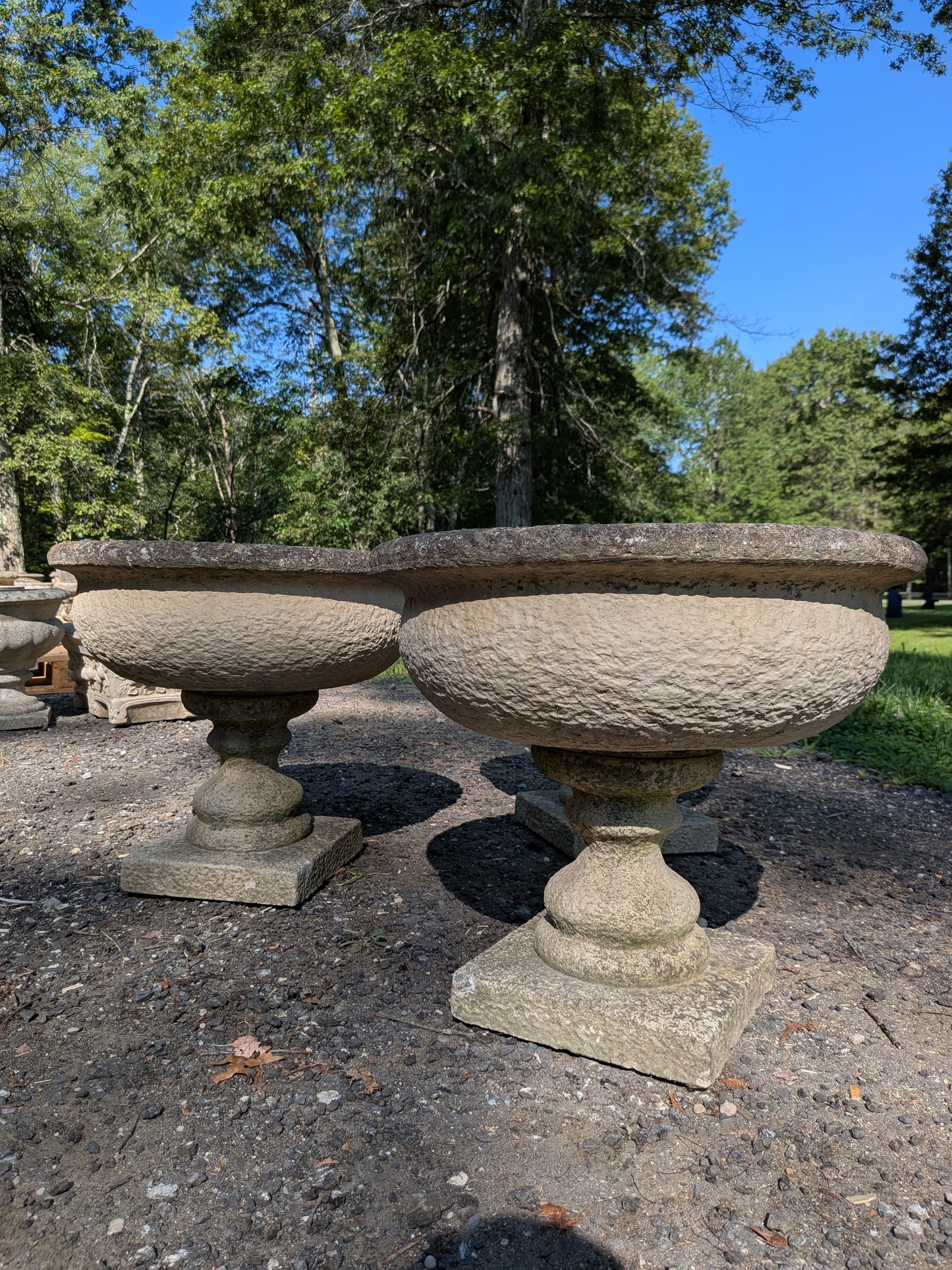 British Cast Stone Planters / Jardinieres